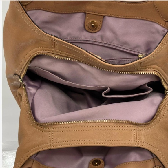 Coach Tan Leather Shoulder Bag - Picture 4 of 5
